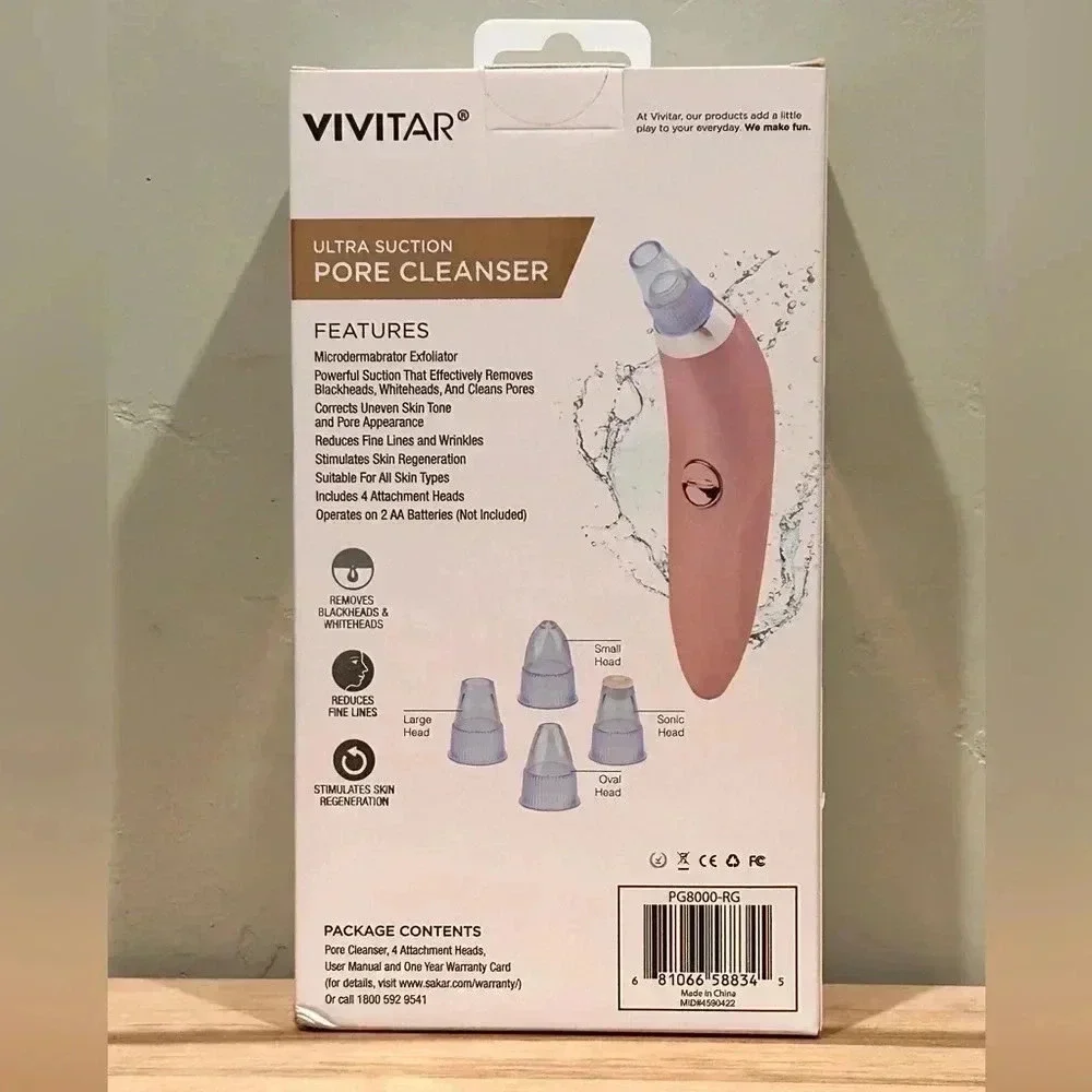 Vivitar Simply Beautiful Ultra Suction Pore Cleanser. Viral TikTok trend. NWTS!